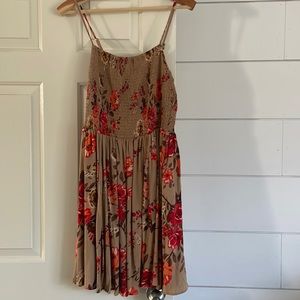 Francesca’s spaghetti strap floral dress